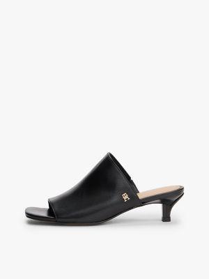 Leather Kitten-Heel Slide Product Image