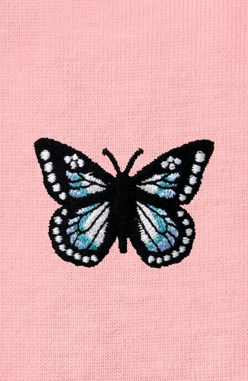 Dalix Butterfly Womens Relaxed Tee in Pink at Nordstrom, Size X-Small Product Image