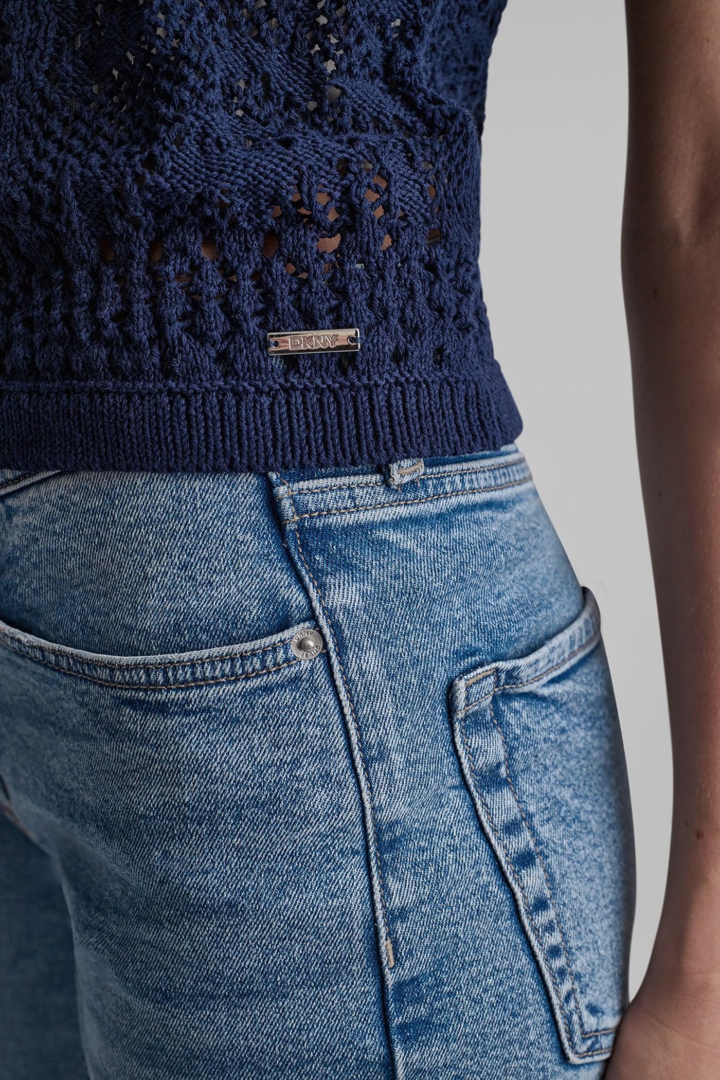 LACE STITCH BUTTON FRONT CARDIGAN Product Image