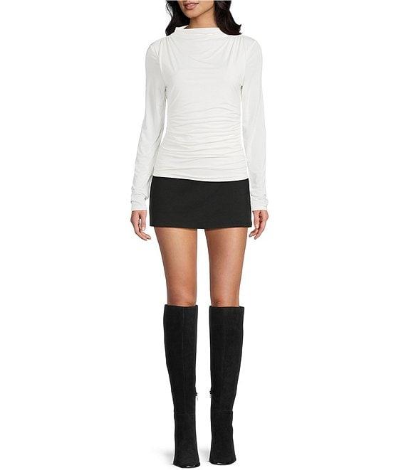 GB Long Sleeve Knit Mock Neck Top Product Image