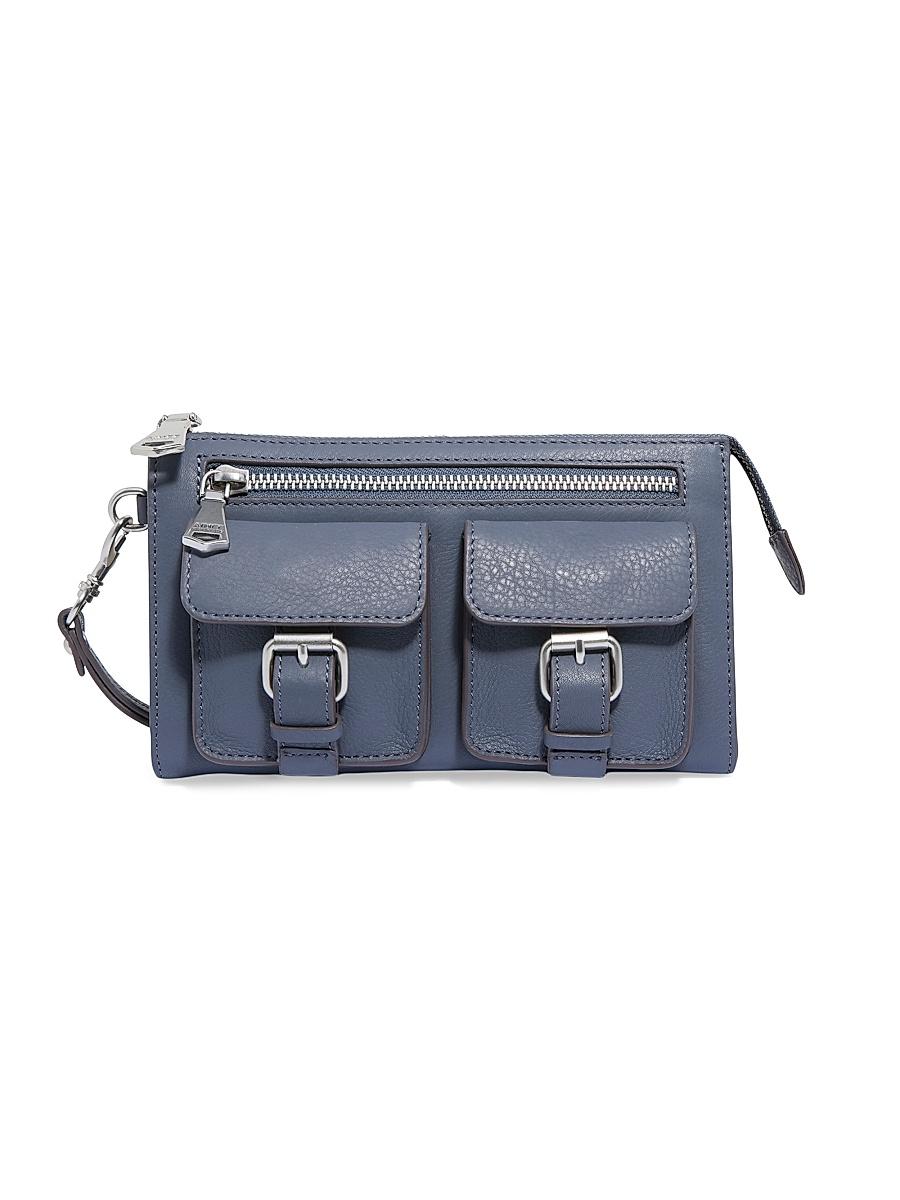Womens Saddle-Up Leather Wristlet Clutch Product Image