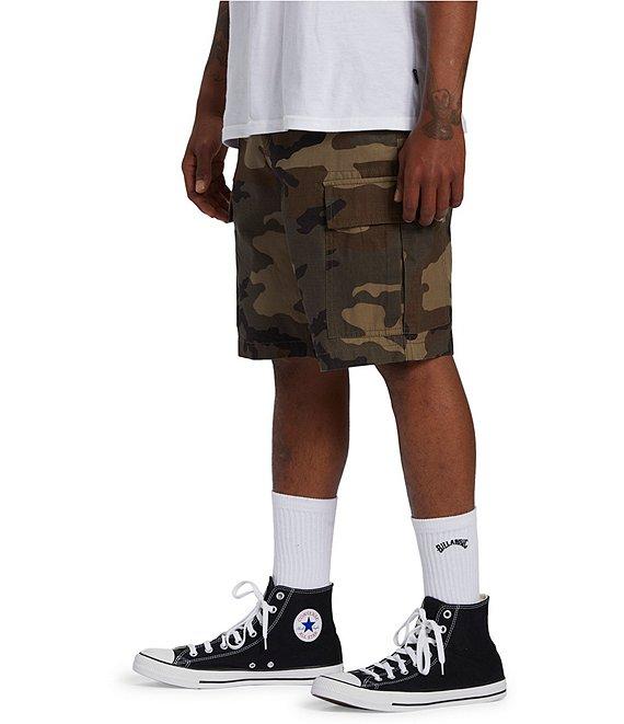 Billabong Combat Camouflage 9.5#double; Inseam Cargo Shorts Product Image
