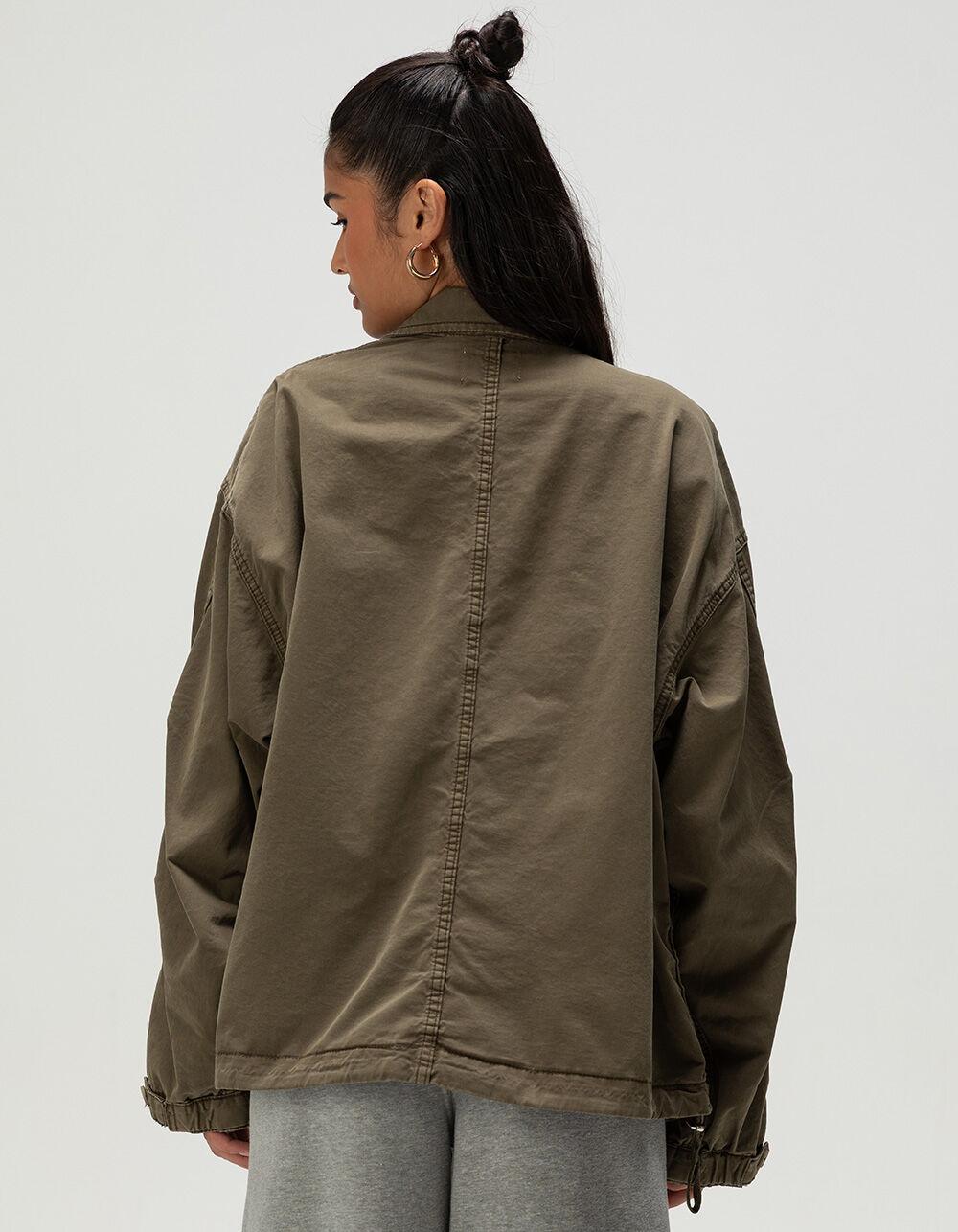 BDG Urban Outfitters Womens Canvas Military Jacket - DK KHAKI Product Image