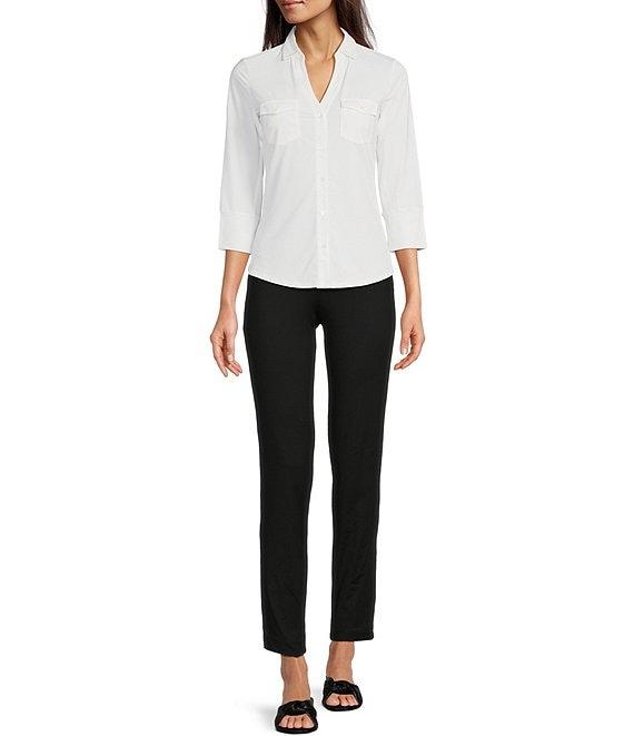 J.McLaughlin Newport Straight Leg Cropped Pants Product Image