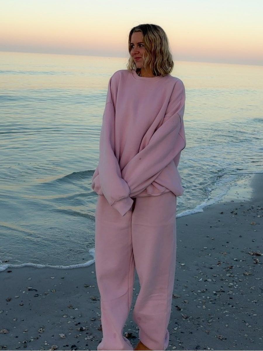 Mauve Mist Basic Blank Sweatshirt Product Image