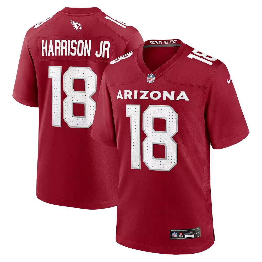Men's Nike Marvin Harrison Jr. Cardinal Arizona Cardinals  Player Game Jersey, Size: XL, Red Product Image