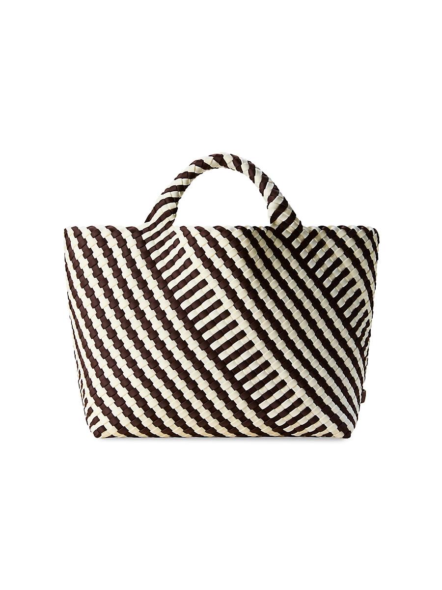 Womens St. Barths Medium Striped Geo Tote Bag Product Image