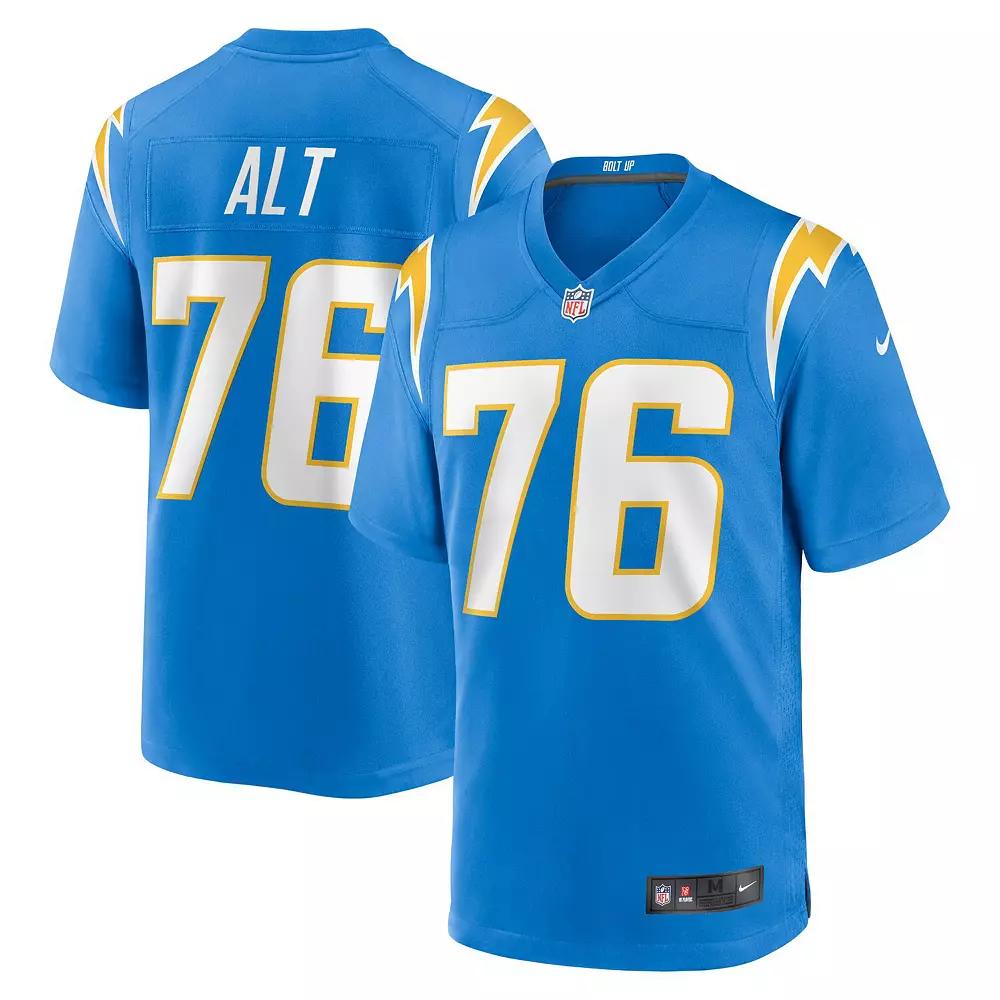 Men's Nike Joe Alt Powder Blue Los Angeles Chargers  Player Game Jersey, Size: XL, Light Product Image