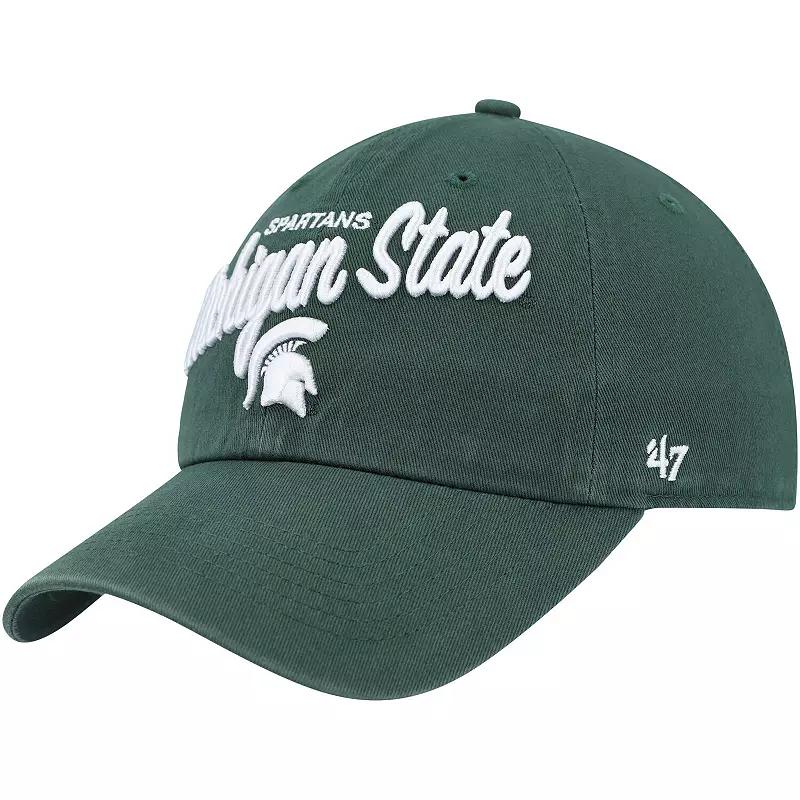 Women's '47 Green Michigan State Spartans Phoebe Clean Up Adjustable Hat Product Image