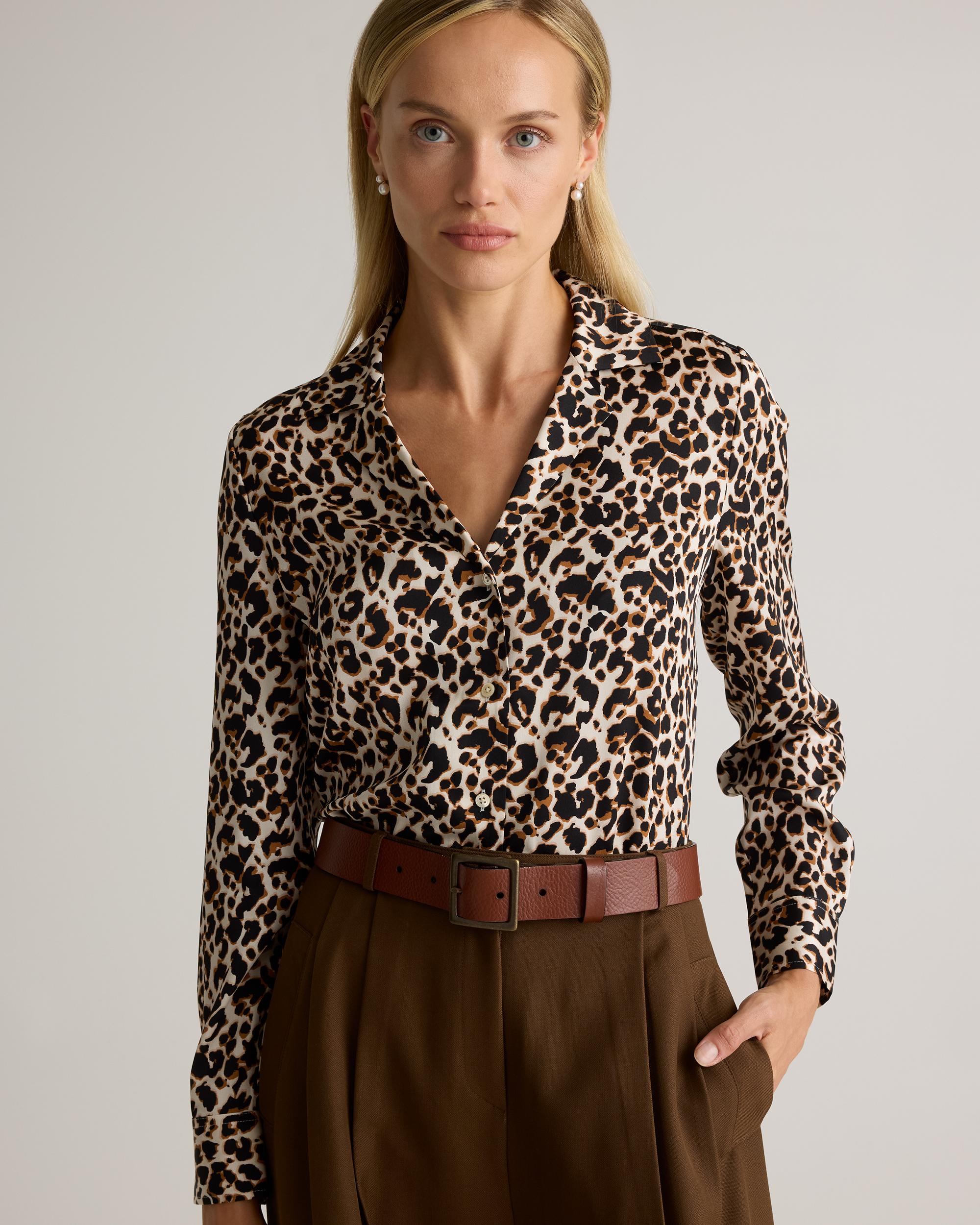 Quince | Women's Washable Stretch Silk Notch Collar Blouse Size XL Product Image