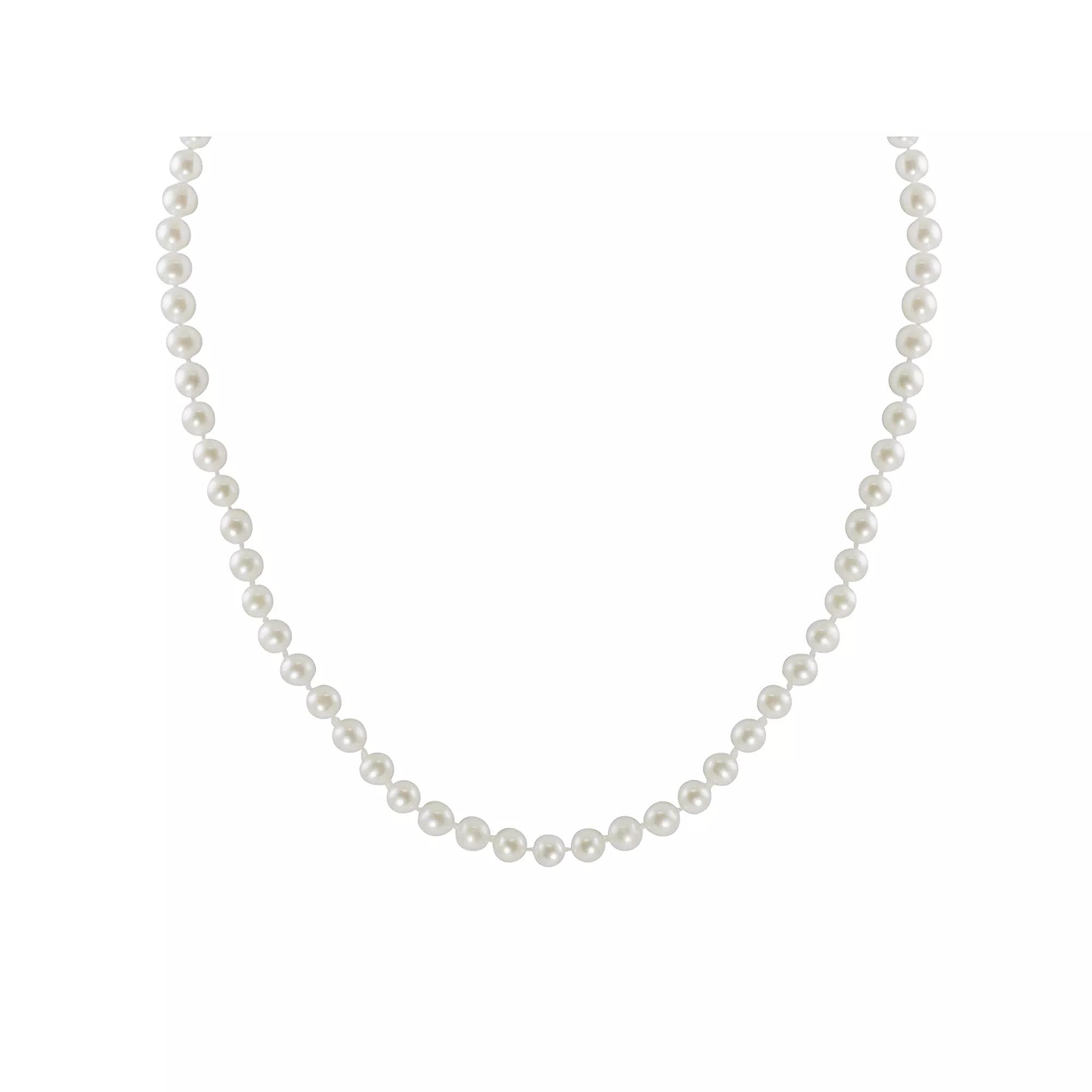 PearLustre by Imperial 10k Gold Freshwater Cultured Pearl Necklace - 30", Women's, White Product Image