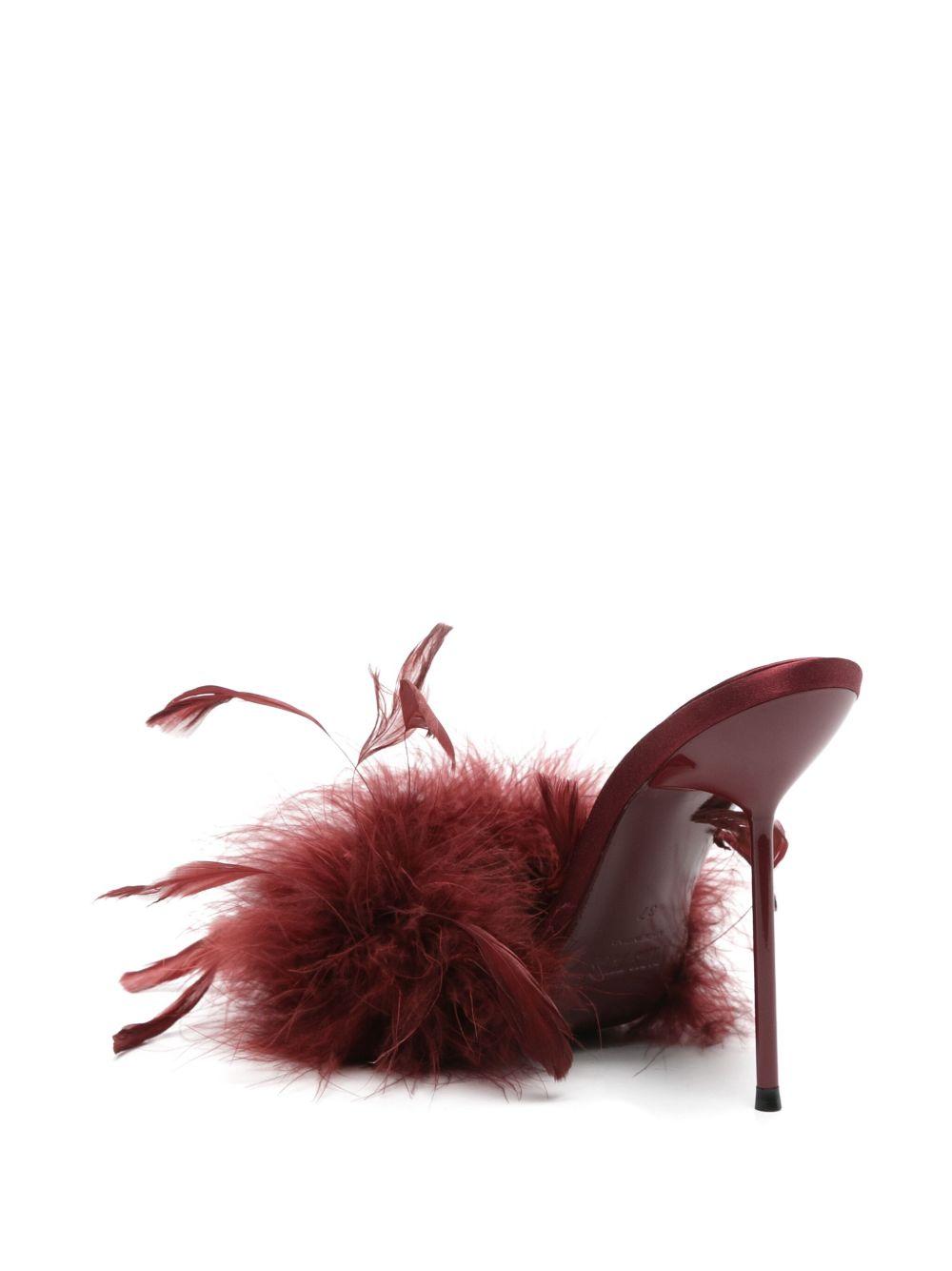 105mm feather-detailed sandals Product Image