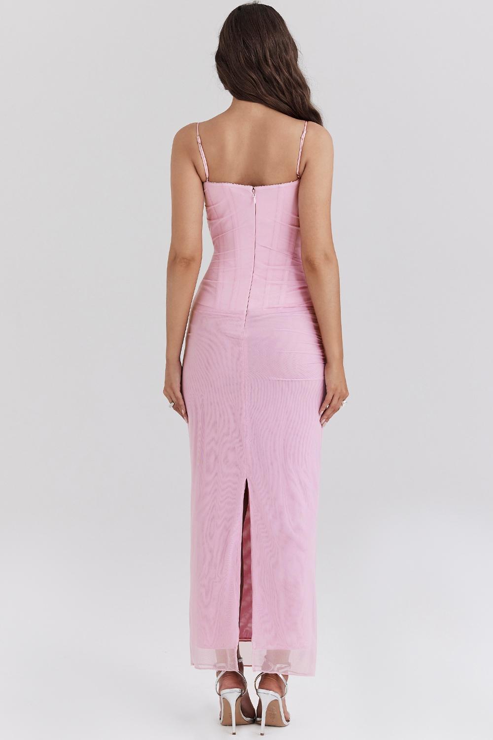 Nalini  cotton candy corset maxi dress - sale Product Image