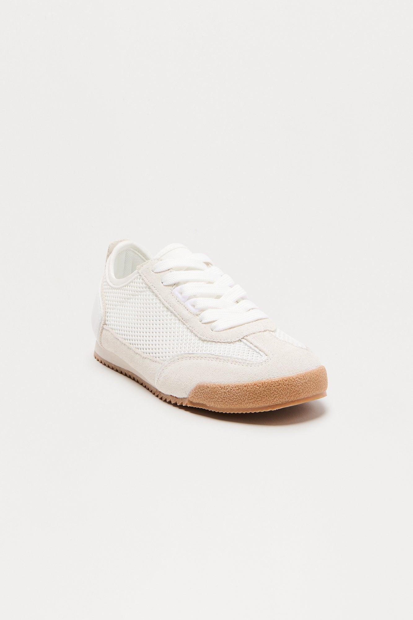 Lita Knit Low Top Sneakers - White Female Product Image