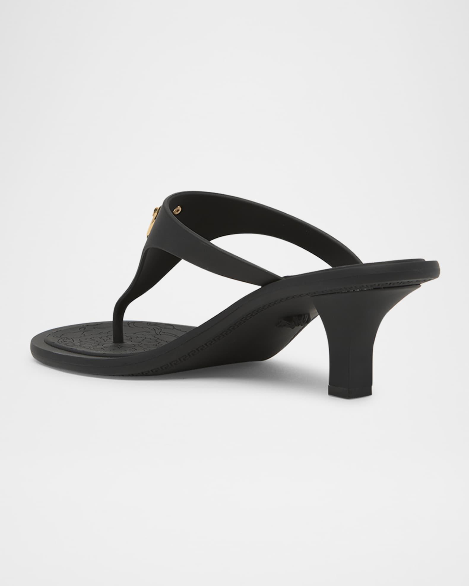 Alia Rubber Kitten-Heel Sandals Product Image