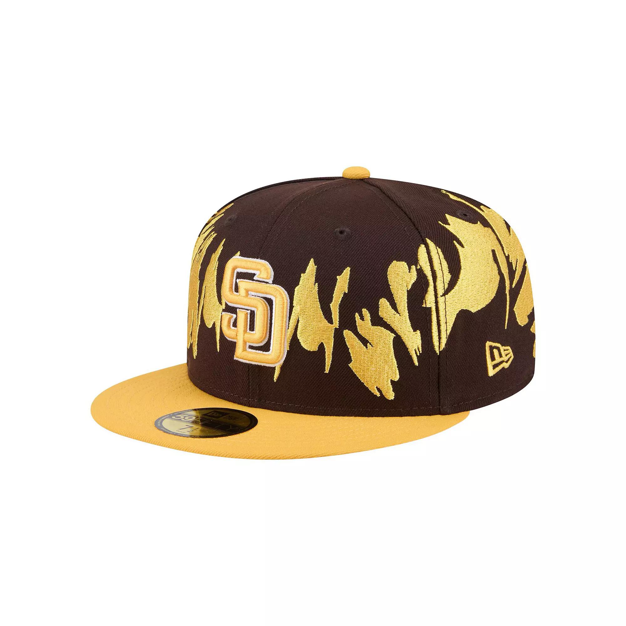 Mens New Era /Gold San Diego Padres Retro Pattern 59FIFTY Fitted Hat Product Image