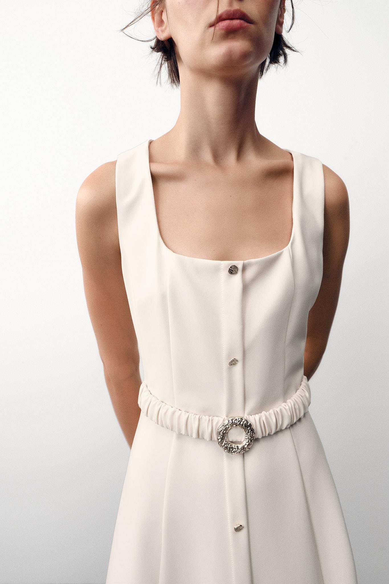 MIDI BELTED DRESS Product Image