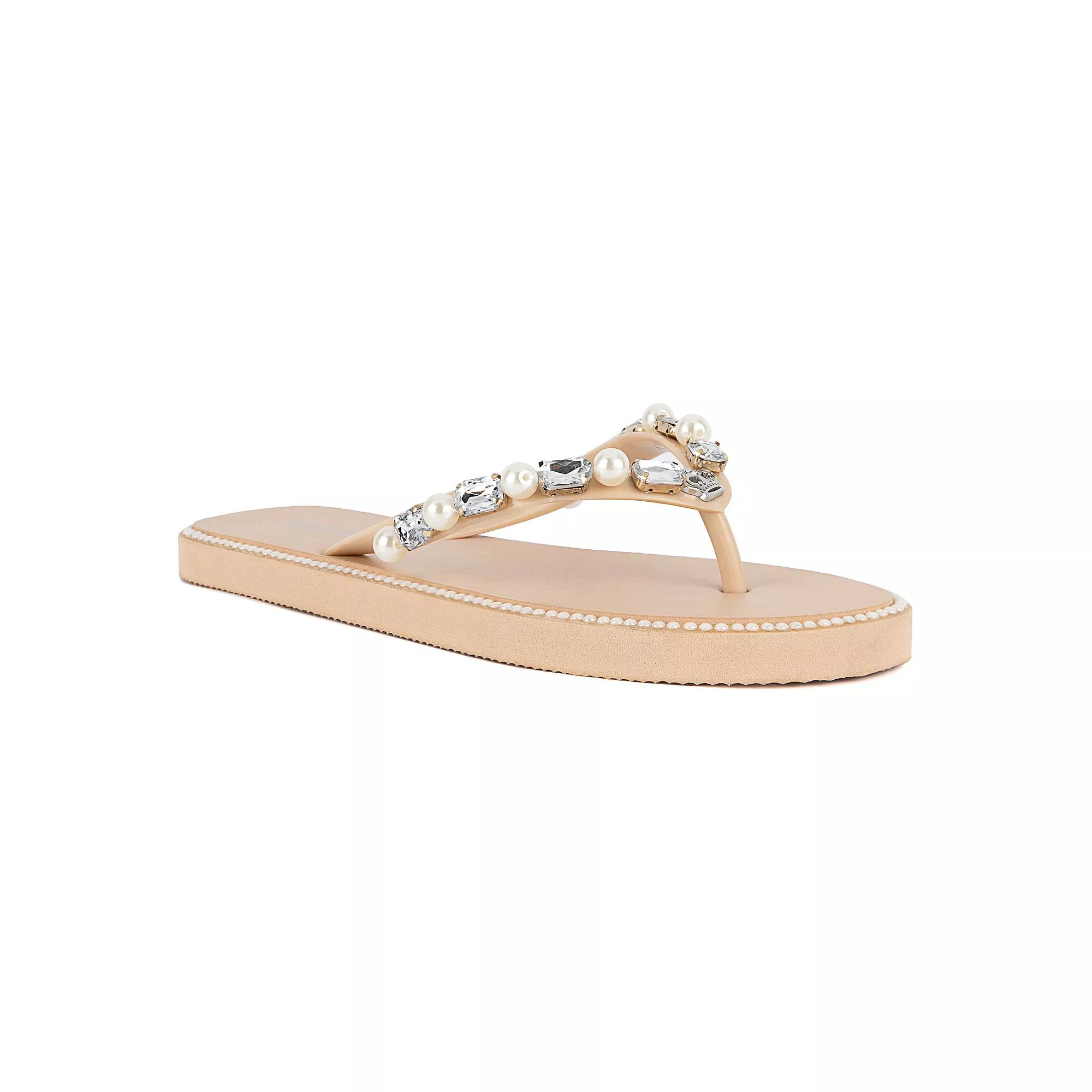 Juicy Couture Sade 2 Women's Flip Flop Sandals, Size: 11, Beige Product Image