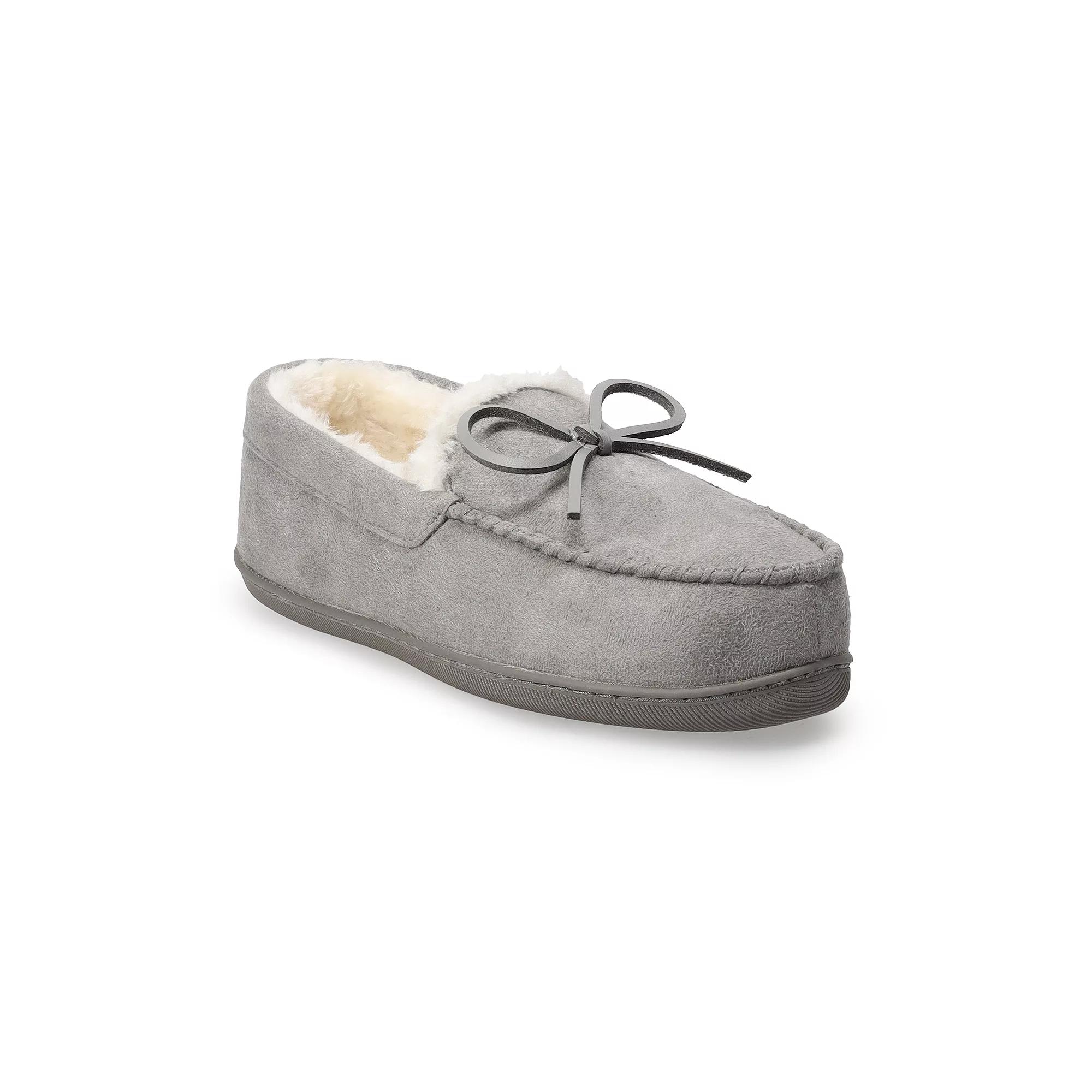 Sonoma Goods For Life® Franz Women's Moccasin Slippers, Size: XS, Grey Product Image