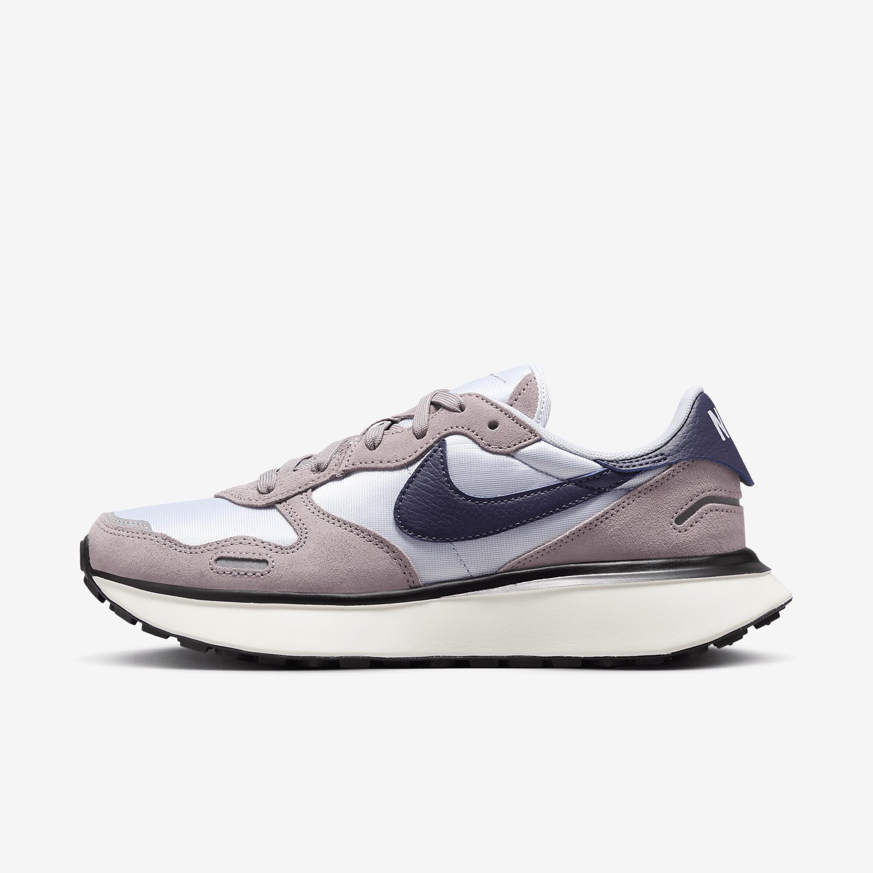 Nike Womens Nike Phoenix Waffle - Womens Running Shoes Football Grey/Dark Raisin/Lt Violet Ore Product Image
