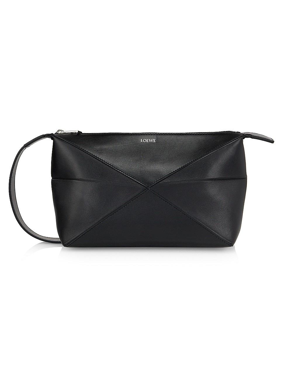 Mens Puzzle Fold Leather Toiletry Bag Product Image