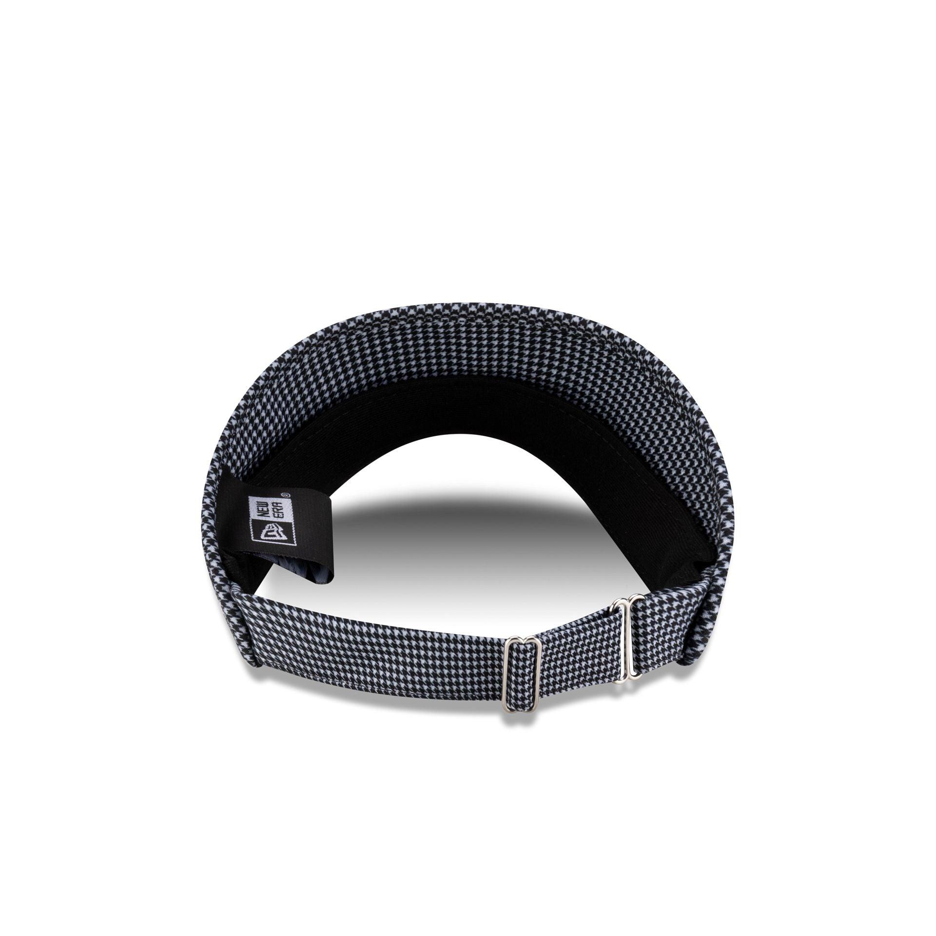 New Era Cap Houndstooth Black Visor Adjustable Hat Male Product Image