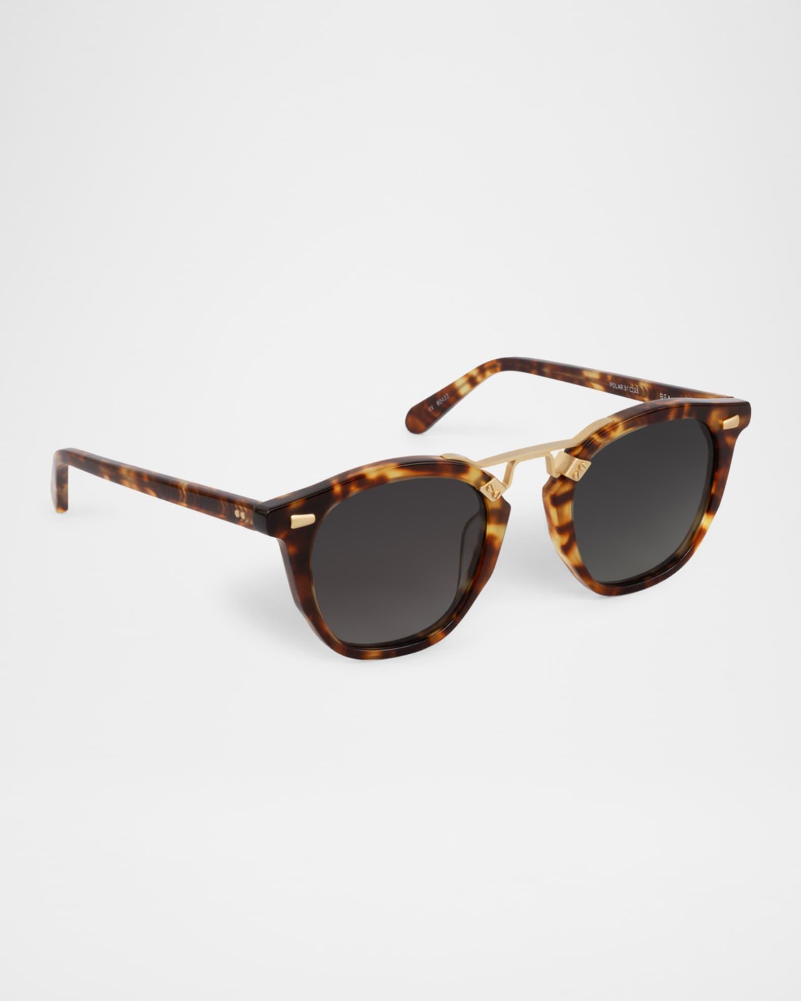 Beau II Acetate & Stainless Steel Square Sunglasses Product Image