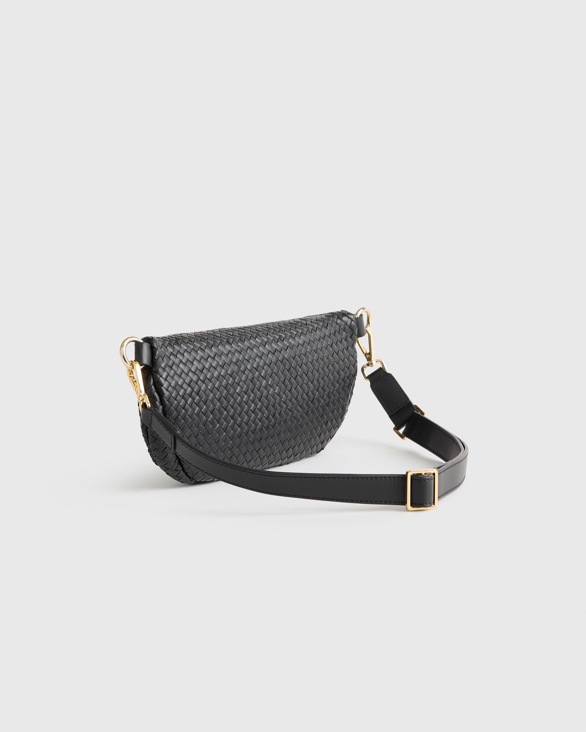 Quince | Women's Italian Leather Handwoven Sling Bag Product Image