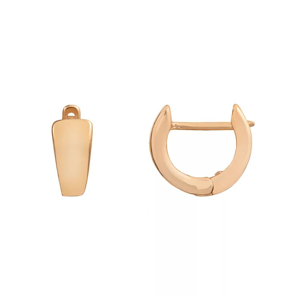 LC Lauren Conrad Nickel Free Metal Huggie Hoop Earrings, Women's, Gold Tone Product Image