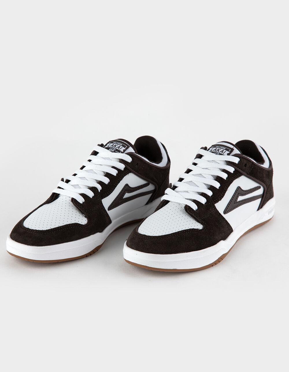 LAKAI Telford Low Mens Shoes - white brown Product Image