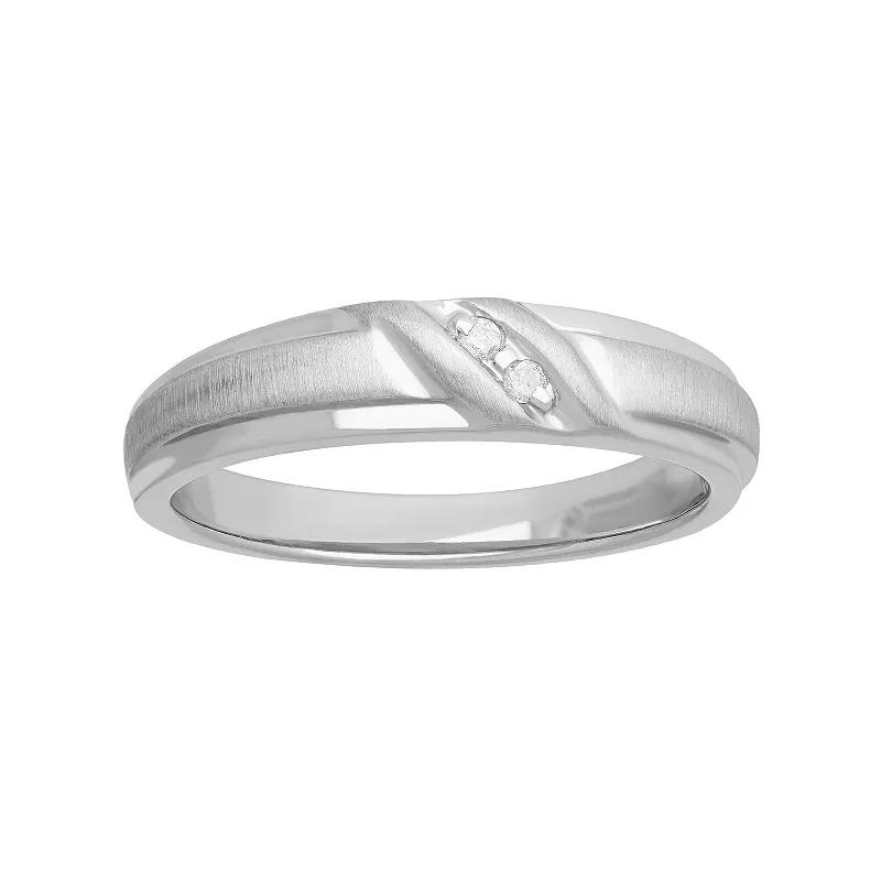 Sterling Silver Diamond Accent Wedding Band Ring, Women's,  Product Image