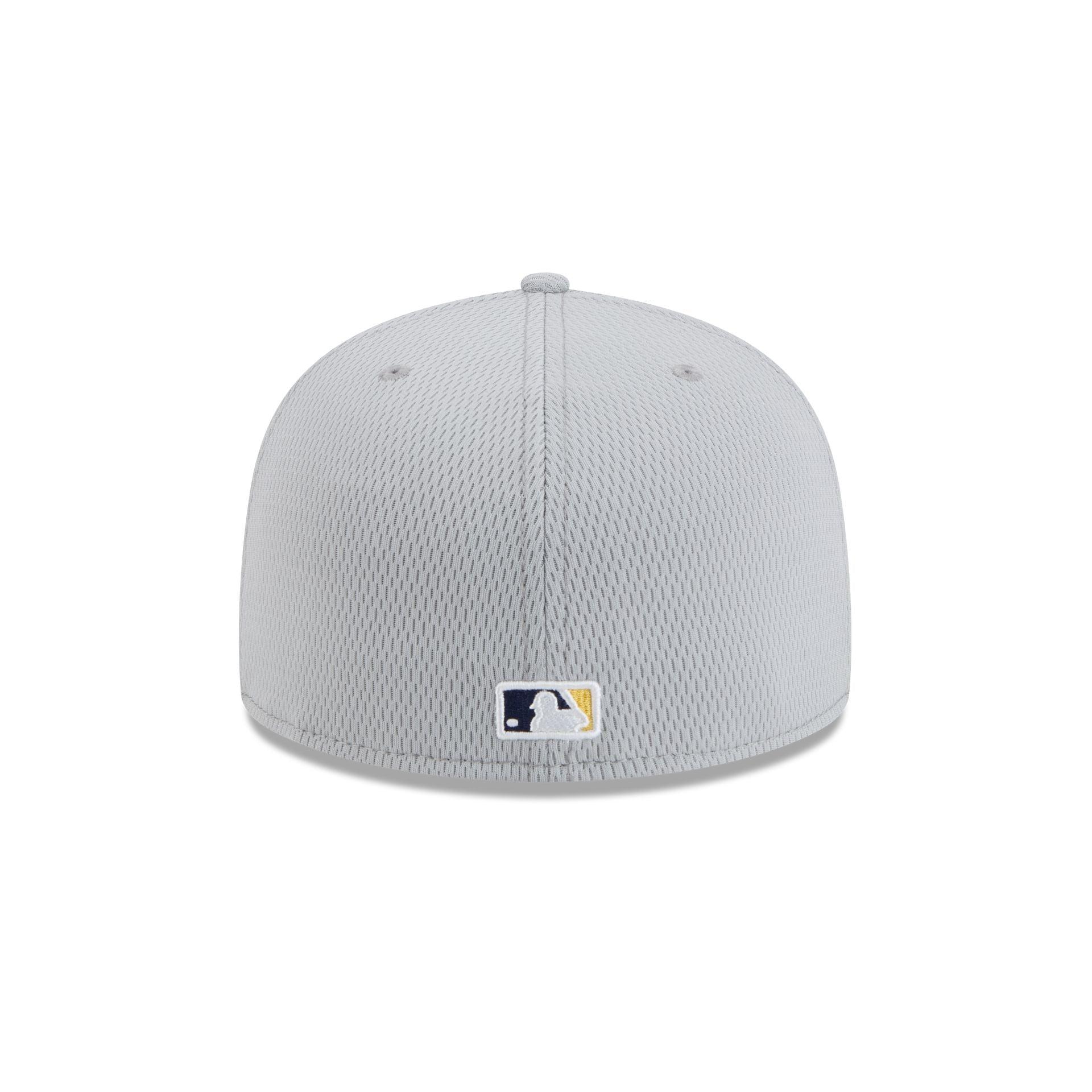 Milwaukee Brewers 2025 Clubhouse Gray 59FIFTY Fitted Hat Male Product Image