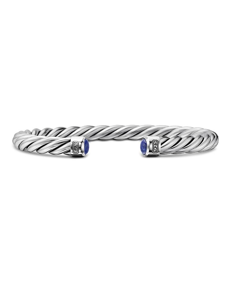 Mens Cable Cuff Bracelet in Sterling Silver Product Image