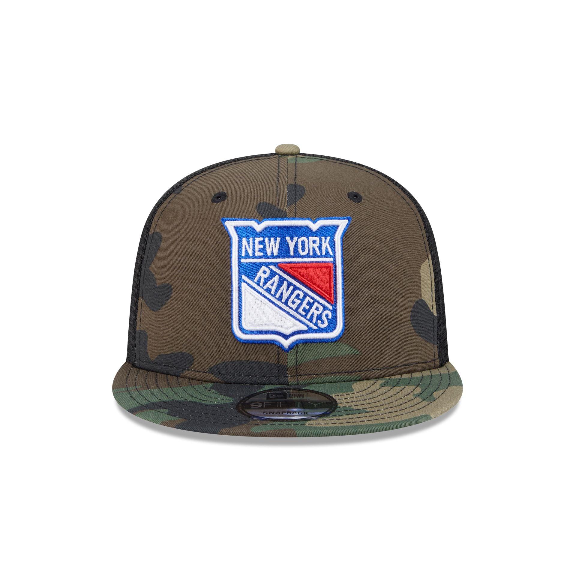 New York Rangers Camo 9FIFTY Trucker Hat Male Product Image