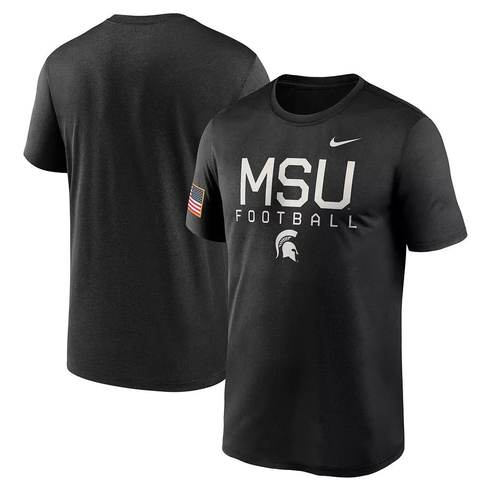 Men's Nike Black Michigan State Spartans 2024 Military Appreciation Legend Performance T-Shirt,  Product Image
