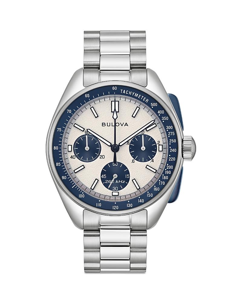 Bulova Mens Lunar Pilot Quartz Chronograph Stainless Steel Bracelet Watch Product Image
