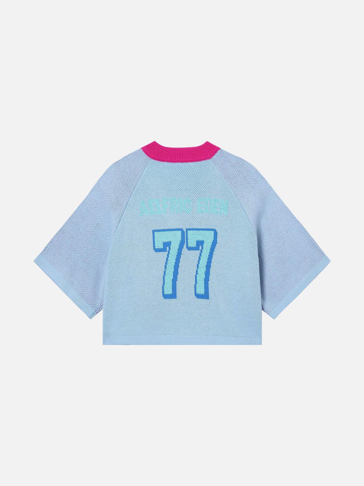 Aelfric Eden V-neck Make Waves Knit Jersey Female Product Image