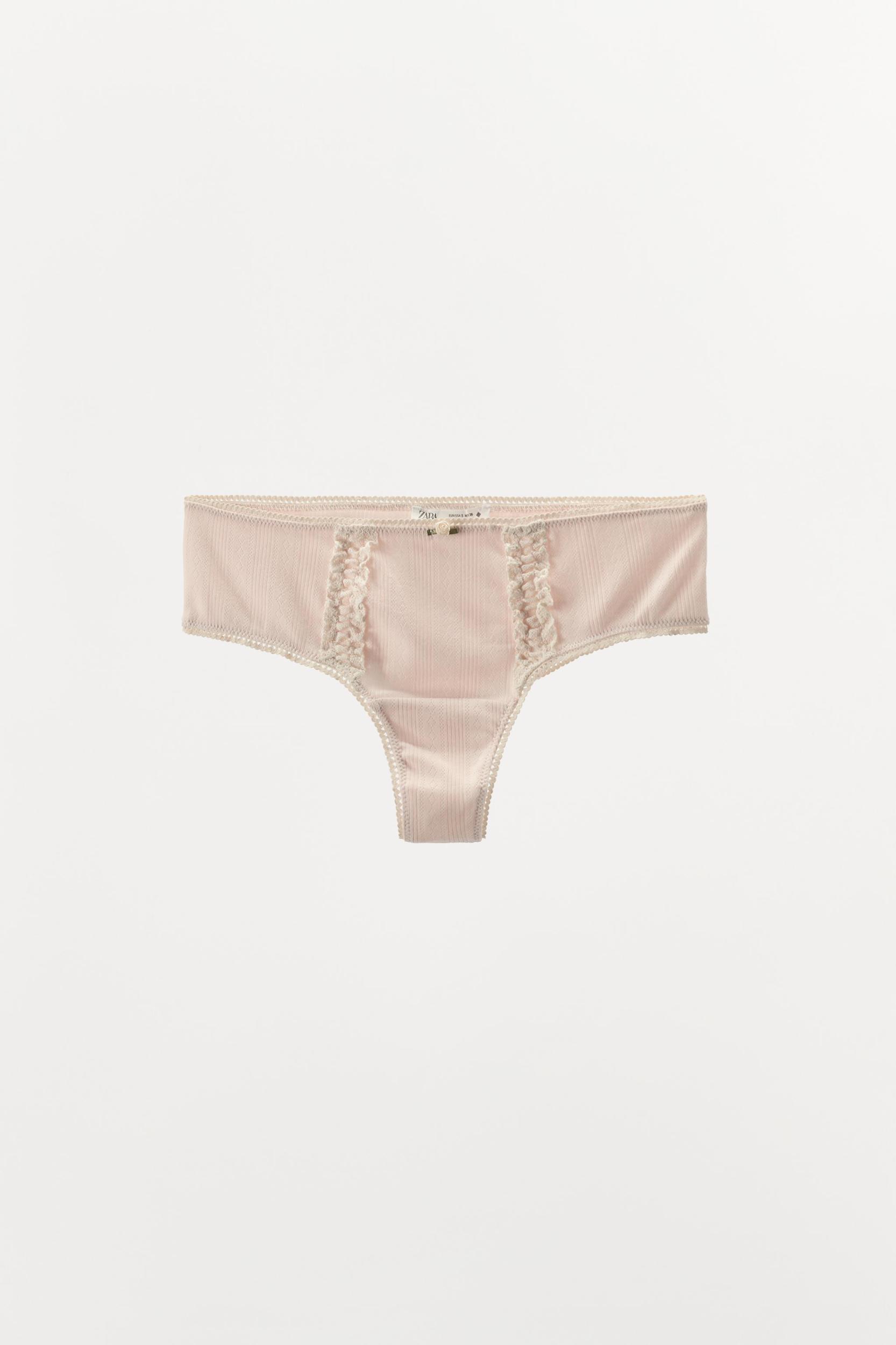 POINTELLE LACE TRIM BRIEFS Product Image