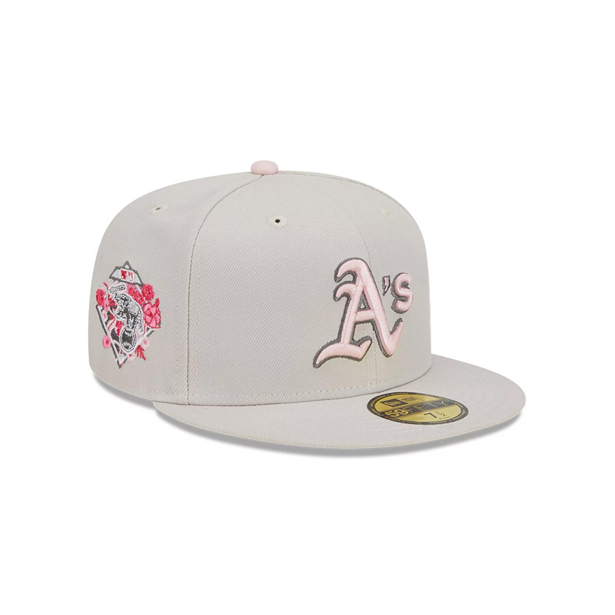 Men's New Era  Khaki Oakland Athletics 2023 Mother's Day On-Field 59FIFTY Fitted Hat, Size: 8, Beig K Product Image