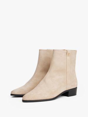 Suede Zip Ankle Boot Product Image