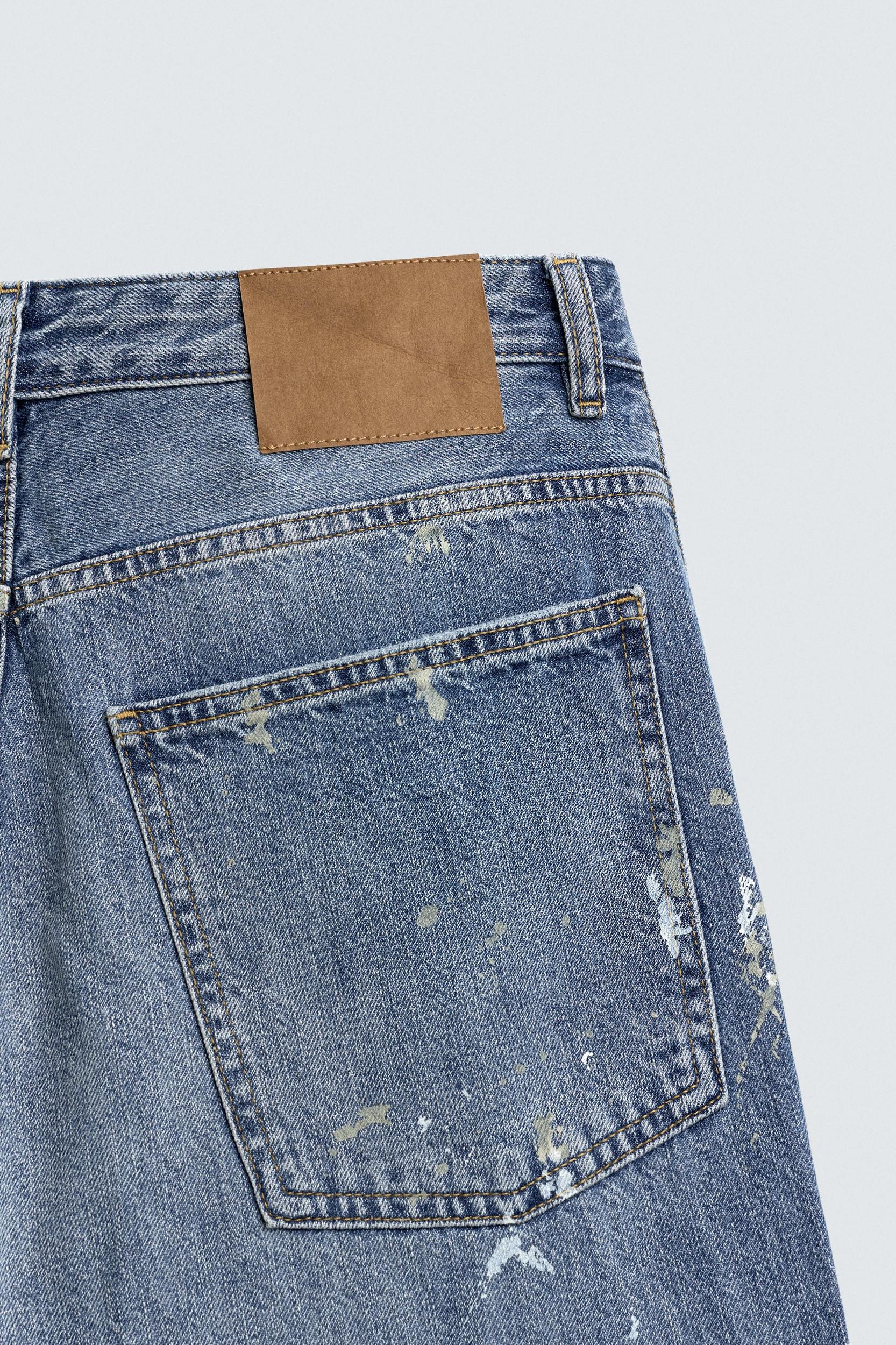 SPLATTERED BAGGY FIT JEANS Product Image
