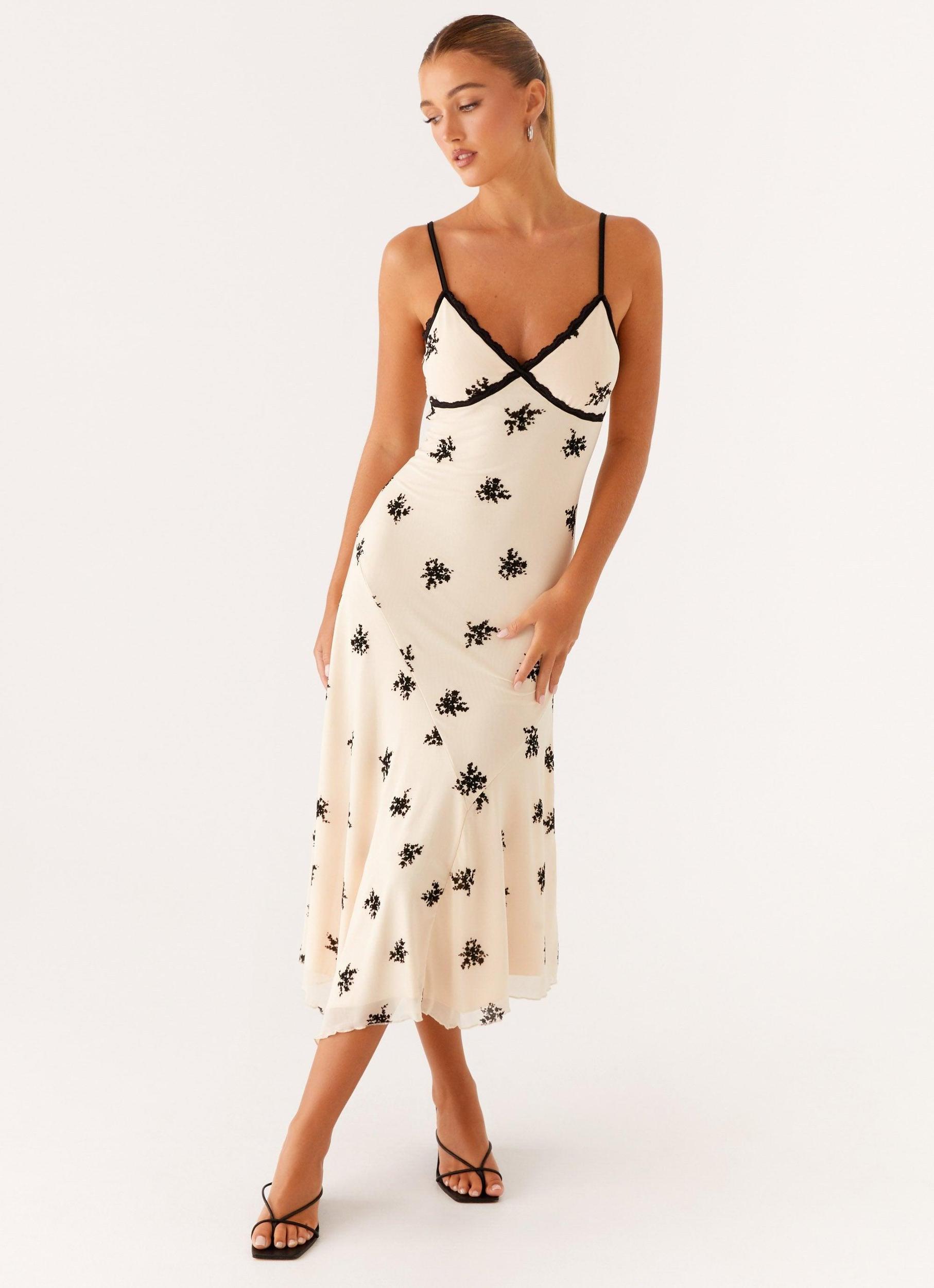 Amelia Midi Dress - Nude Product Image