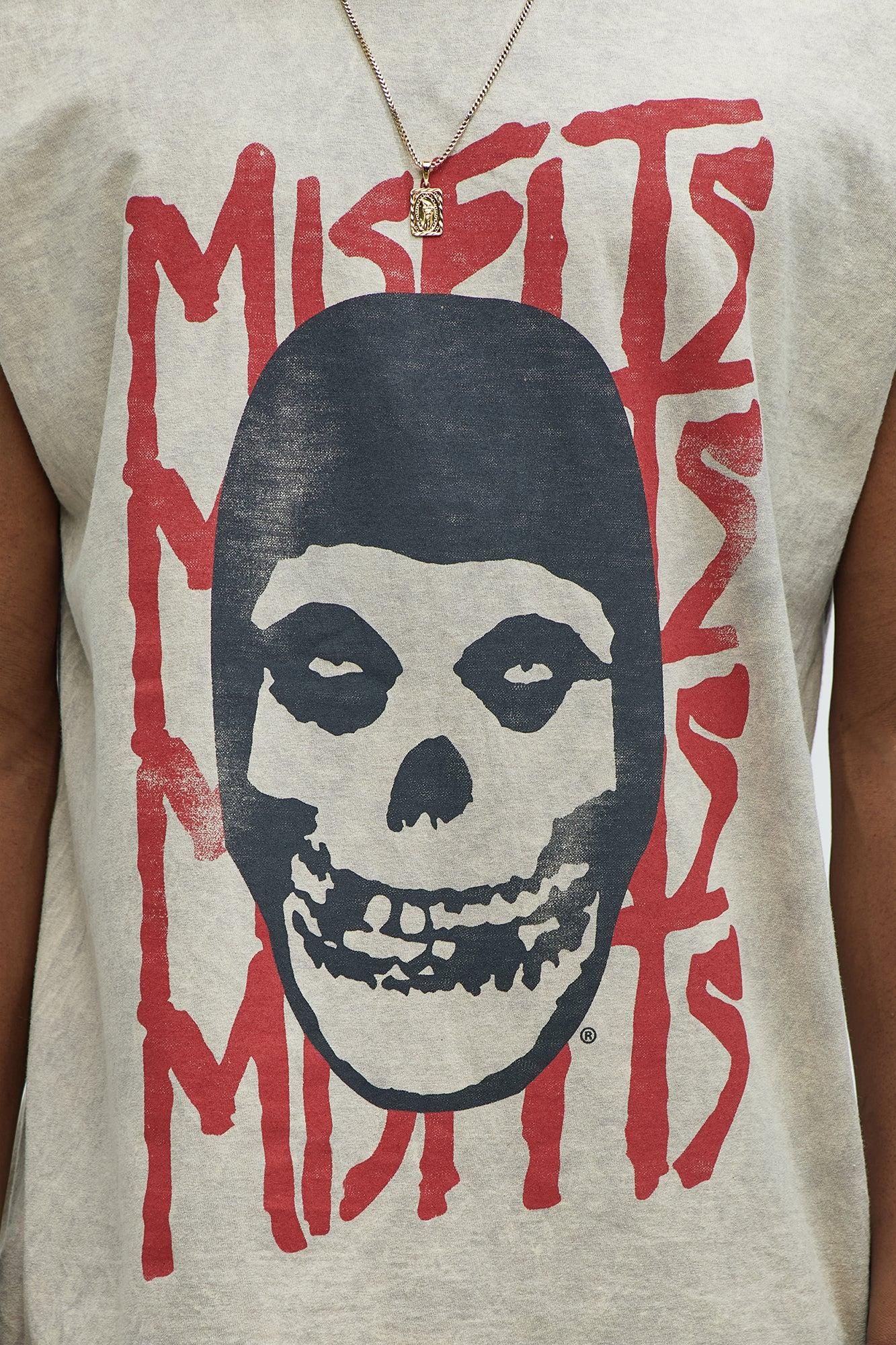 Misfits Muscle Tee - Taupe Product Image
