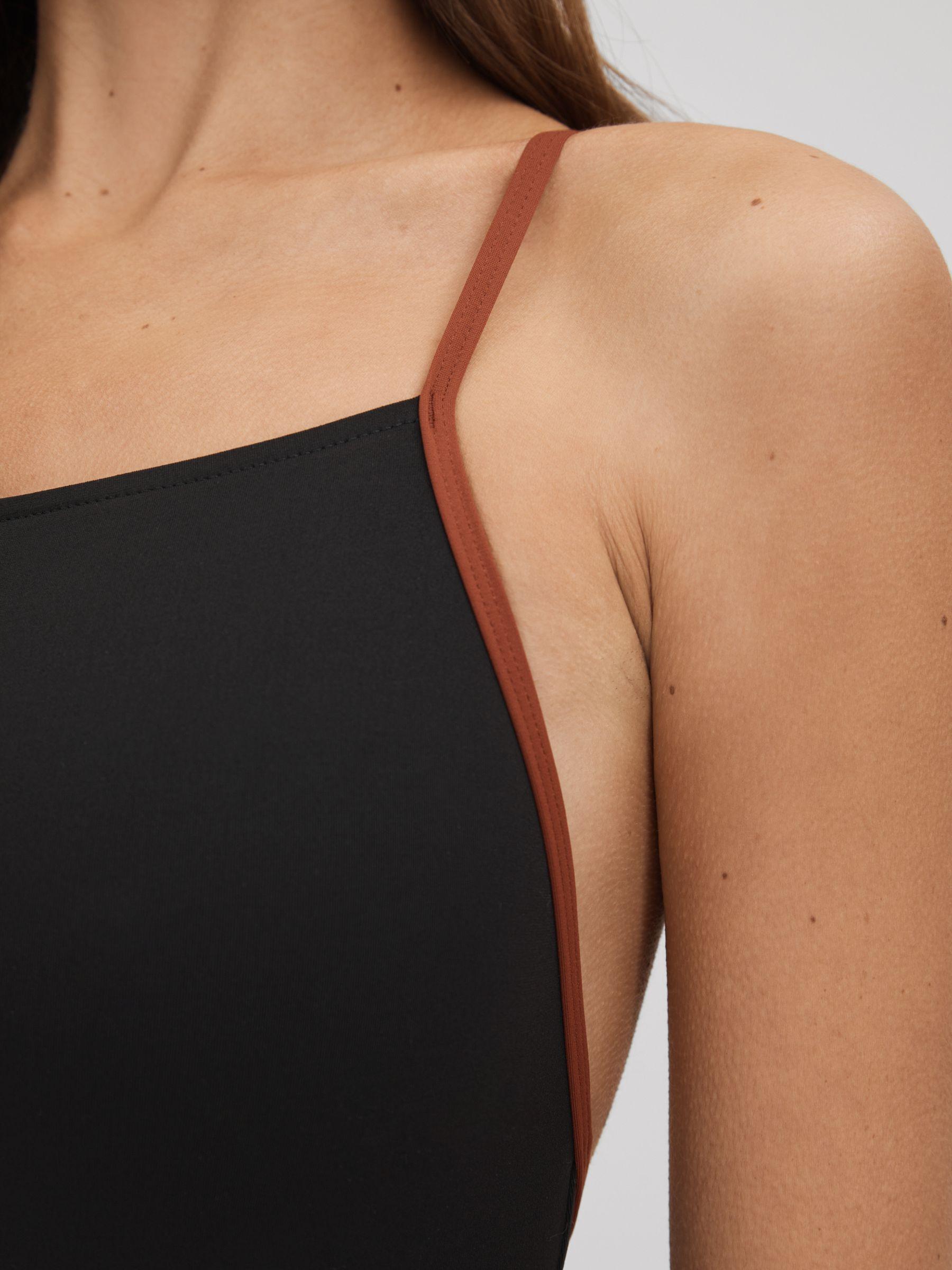Bondi Born Contrast Strap Swimsuit in Black Product Image
