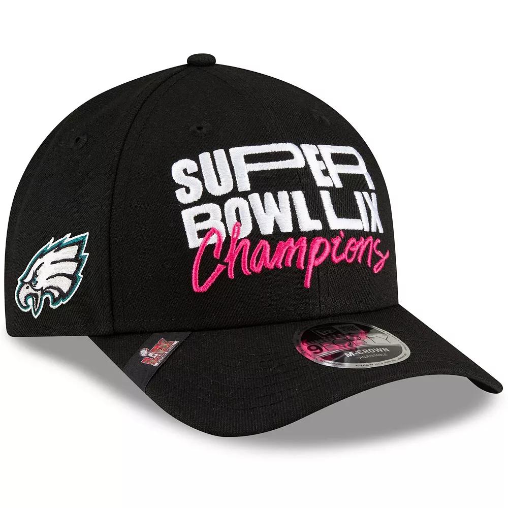 Men's New Era  Black Philadelphia Eagles Super Bowl LIX Champions Parade 9FORTY Adjustable Hat Product Image