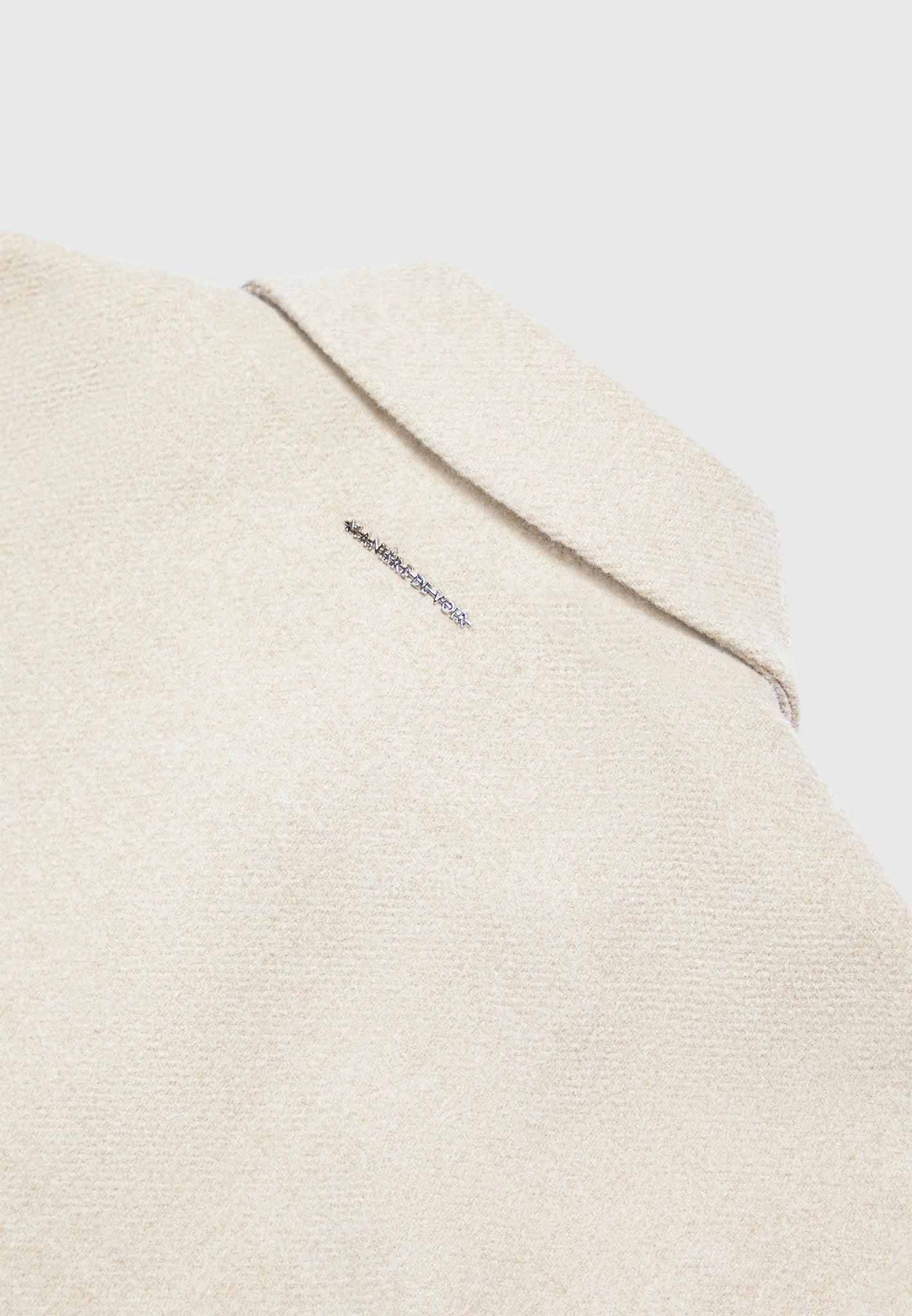 Wool Blend Boxy Jacket - Beige Male Product Image