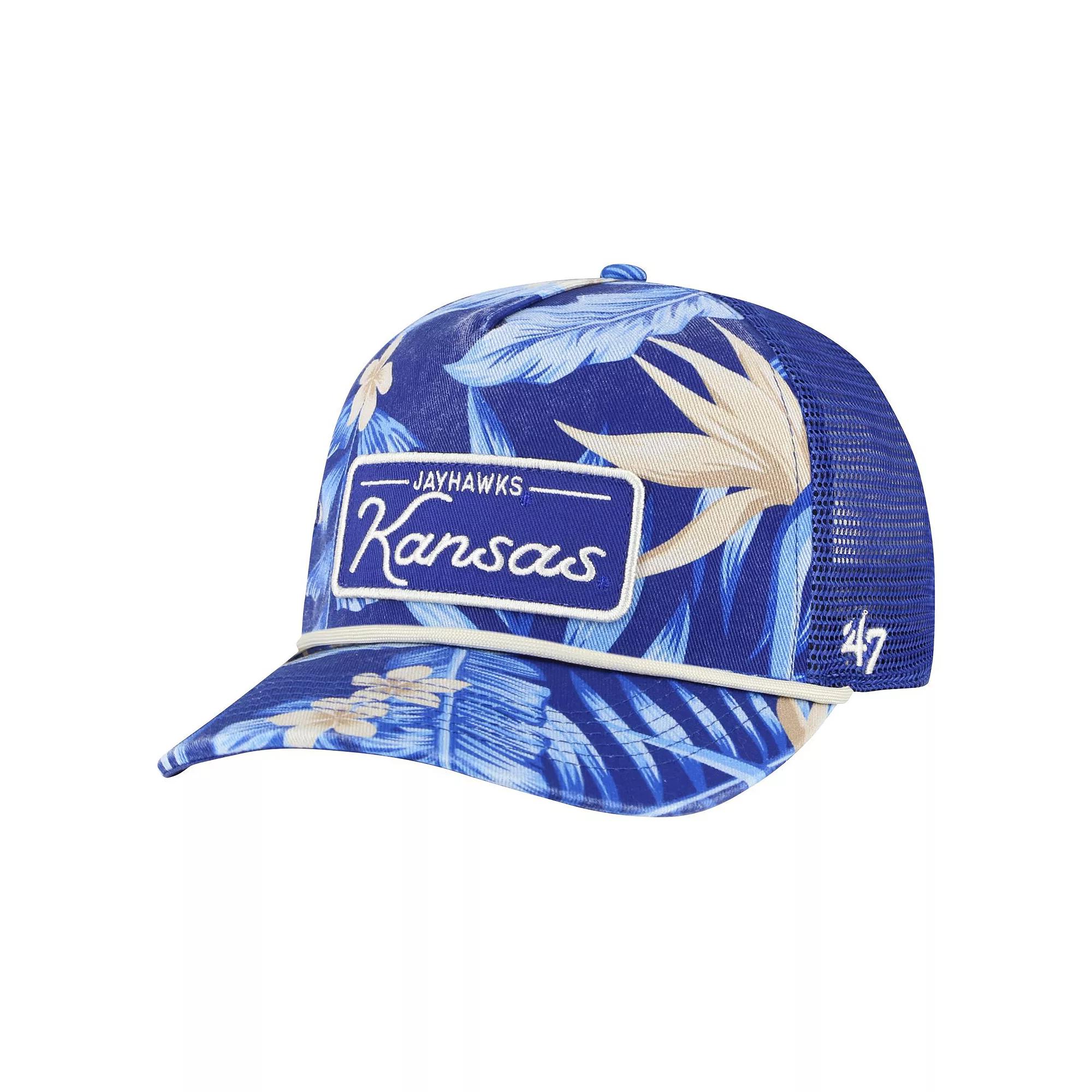 Men's '47 Royal Kansas Jayhawks Tropicalia Hitch Adjustable Hat, Blue Product Image
