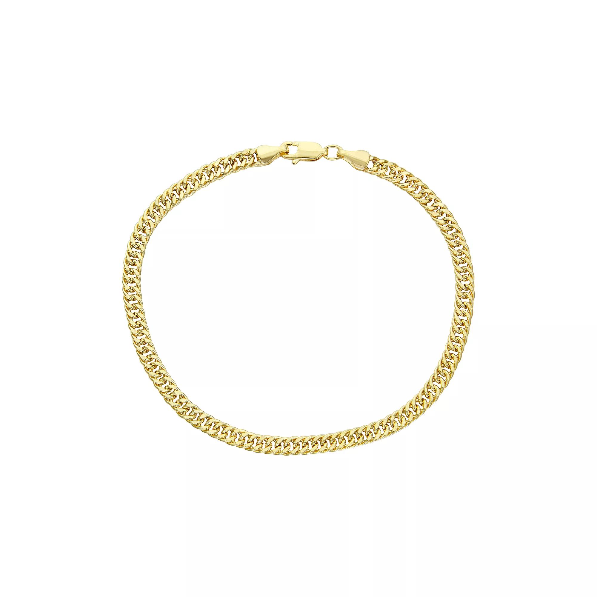 Jordan Blue Men's 10k Gold Miami Cuban Curb Chain Bracelet, Size: 8.5" Product Image