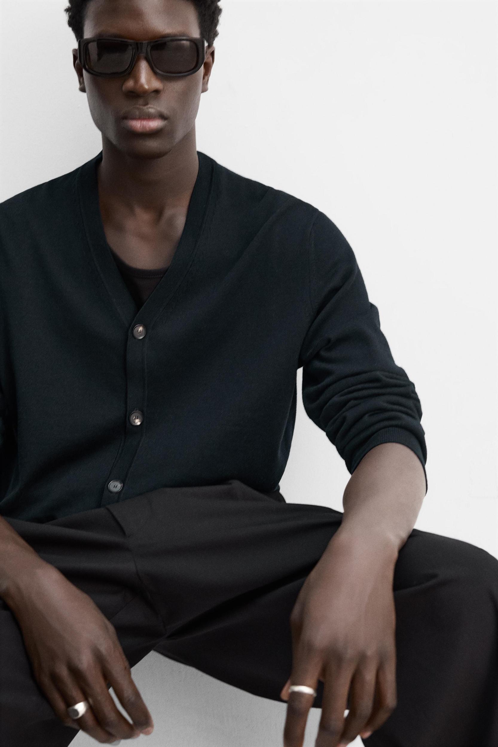 COTTON - WOOL CARDIGAN Product Image