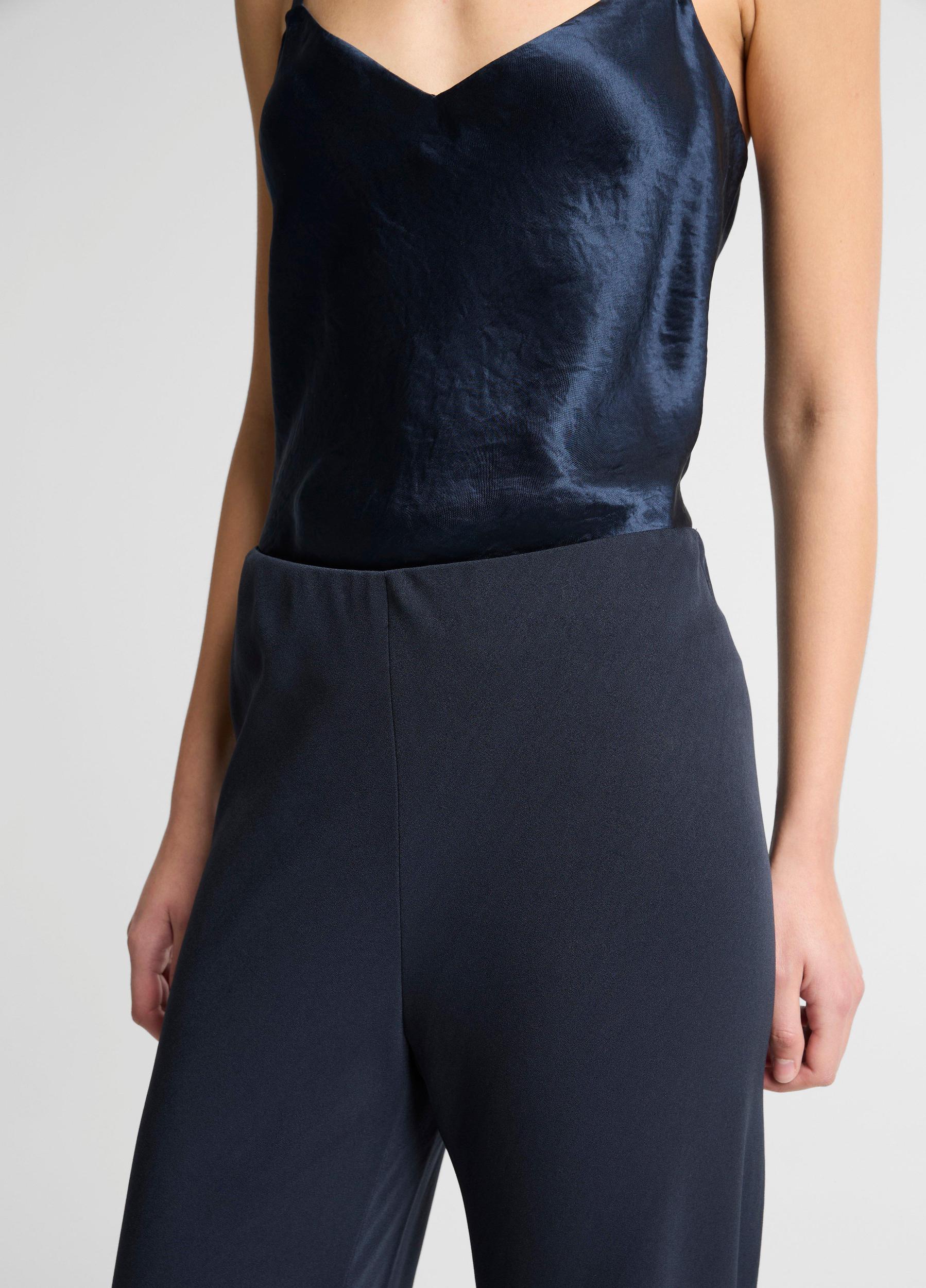 Colette High-Rise Cotton & Linen-Blend Bias Pant Product Image